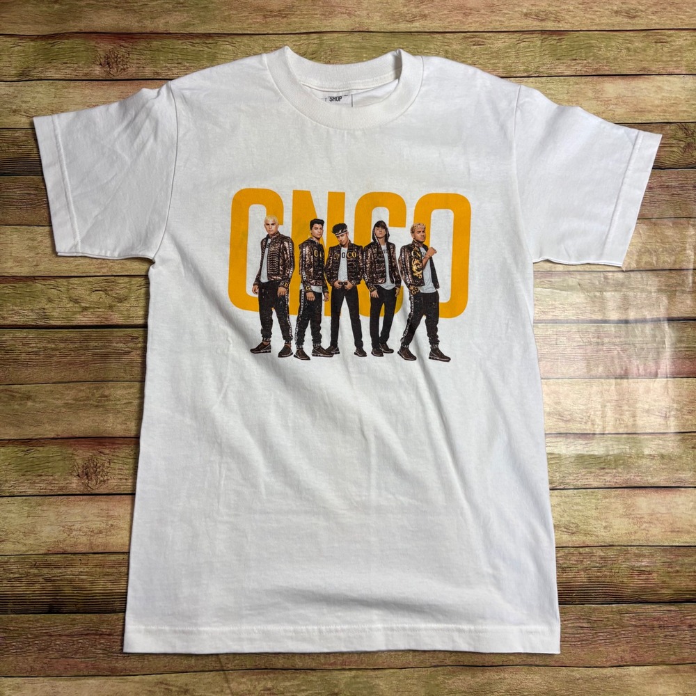CNCO World Tour United States Graphic T-Shirt White Small Band Tee